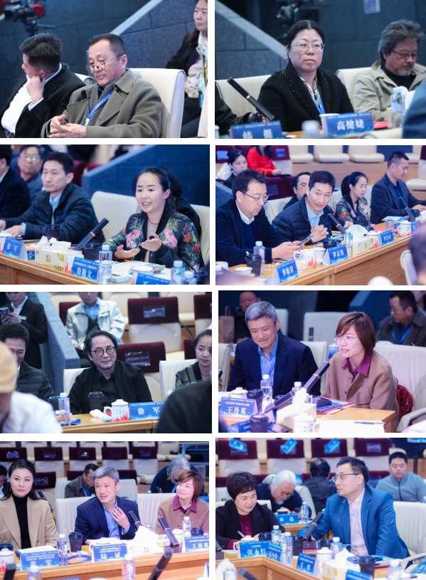 图为会上各界专家展开热情洋溢的交流发言