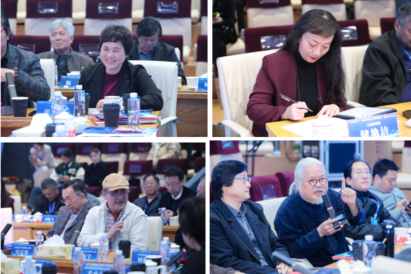 图为会上各界专家展开热情洋溢的交流发言