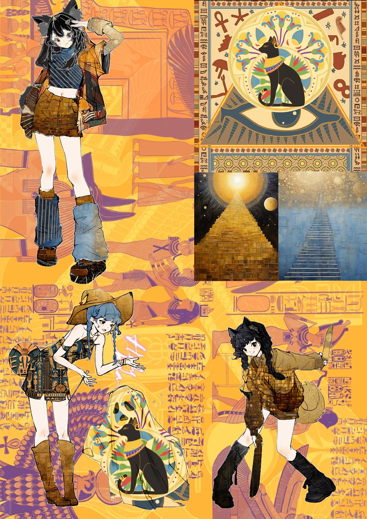 中国包装创意设计大赛-作品-古埃及风格服装AI仿古服装设计焦世文在校本科学生组上海商学院焦世文于淼三等奖.jpg